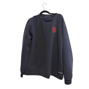 Cutter Buck Navy Pullover Sweatshirt Chicago Bears Logo Men's L